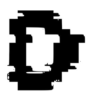Glitched Fat Faced Uppercase System Error Mono Font