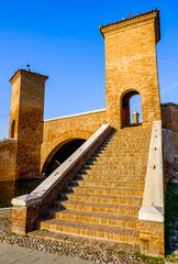 historic old town of Comacchio in italy