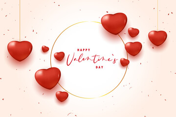 Minimalistic valentine's day background