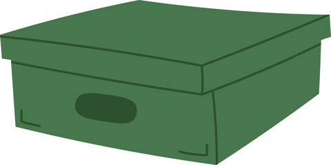 Parcel flat icon Fast clothes delivery