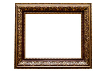 Photo frame or picture with copy space on a white isolated background