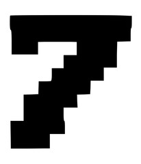 Glitchy Bitmap System Display Themed Block Font