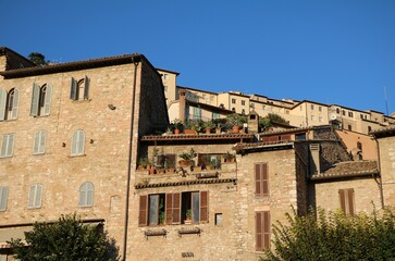 Fototapeta premium Dusk in Assisi, Umbria Italy
