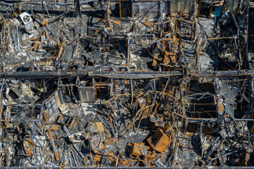 After an apartment fire, Atlanta, Georgia