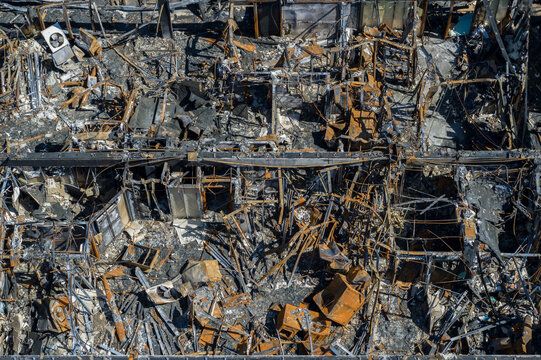 After an apartment fire, Atlanta, Georgia