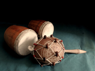 Still life of Maracas and timbales