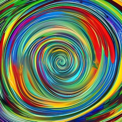 abstract colorful background with circles