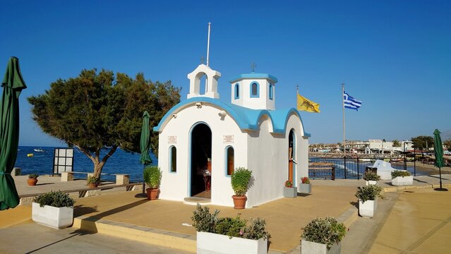 Chapelle d'Agia Marina, Analipsi, r&eacute;gion de Chers&oacute;nissos, Cr&egrave;te, Gr&egrave;ce.
