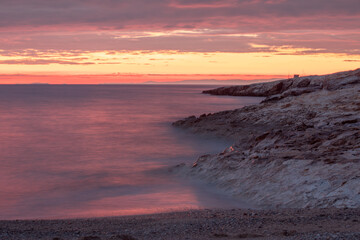 Obraz premium sunset at the beach