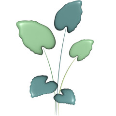 3d plants and flowers,