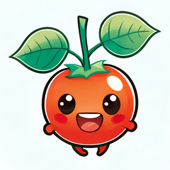 Naklejka premium a happy tomato character