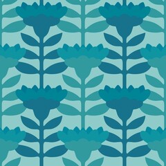 Floral seamless flower pattern for fabrics and textiles and packaging and gifts and cards and linens and kids