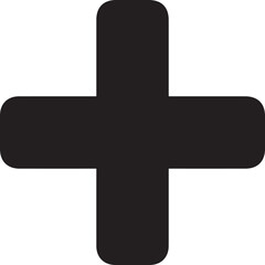 Obraz premium Plus symbol. Basic mathematical symbol. Calculator button icon. Business finance concept in vector.