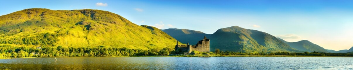 The ruins of Kilchurn castle on Loch Awe in Scotland