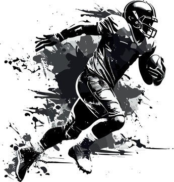 illustration of an american football player