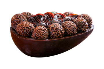 Easter egg eating with spoon