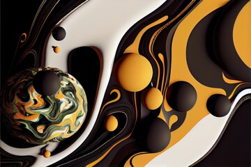 Abstract Marble background - generative ai