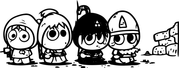 cartoon, cute, monster, eyes, graphics, illustrations, creature, whimsical, adorable, designs, characters, portraits, vector, children, childrens book, happy, comic, colorful, abbildung, vektor, 