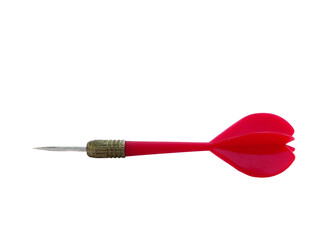 Red arrow Dart Isolated on White Background with clipping path.