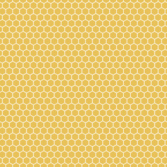  Banner with yellow bee honeycomb. flat image of yellow honeycomb.Abstract geometric graphic wax hexagon pattern background
