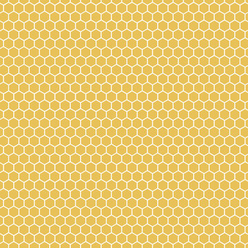  Banner with yellow bee honeycomb. flat image of yellow honeycomb.Abstract geometric graphic wax hexagon pattern background