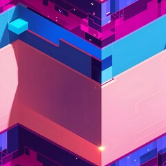 seamless 3d pattern geometric[Generative AI]