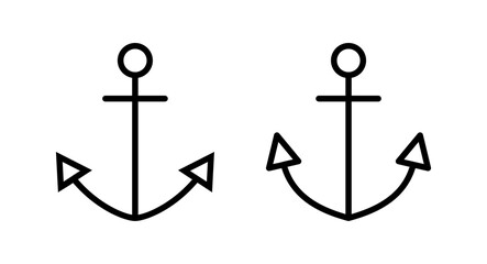 Anchor icon vector illustration. Anchor sign and symbol. Anchor marine icon.