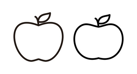 Apple icon vector illustration. Apple sign and symbols for web design.