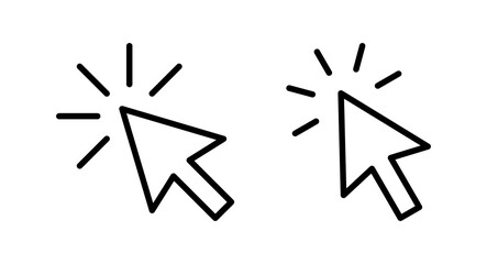 Click icon vector illustration. pointer arrow sign and symbol. cursor icon