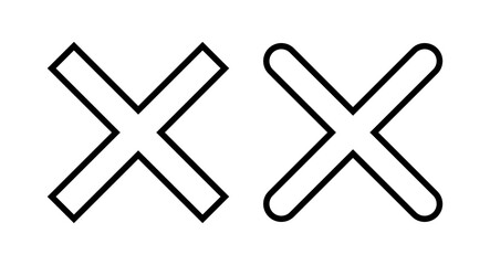 Close icon vector illustration. Delete sign and symbol. cross sign