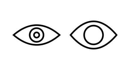 Eye icon vector illustration. Eye sign and symbol. Look and Vision icon.