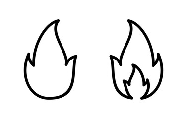 Fire icon vector illustration. fire sign and symbol