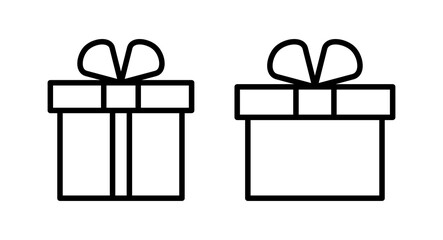 Gift icon vector illustration. gift sign and symbol. birthday gift
