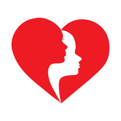 Happy Valentine's Day heart vector design. PNG image	
