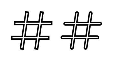 Hashtag icon vector illustration. hashtag sign and symbol