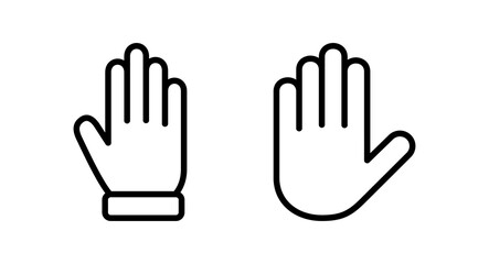Hand icon vector illustration. hand sign and symbol. hand gesture