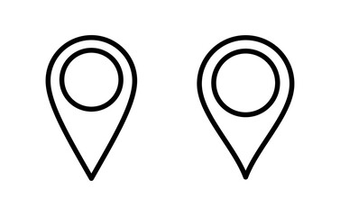 Pin icon vector illustration. Location sign and symbol. destination icon. map pin