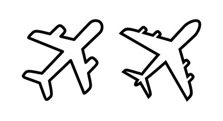Plane icon vector illustration. Airplane sign and symbol. Flight transport symbol. Travel sign. aeroplane