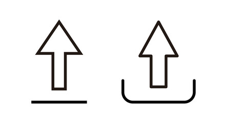 Upload icon vector illustration. load data sign and symbol
