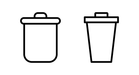 Trash icon vector illustration. trash can icon. delete sign and symbol.