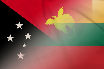 Papua New Guinea and Lithuania state flag transborder negotiation LTU PNG