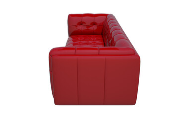 red sofa isolated on white background - 564802762