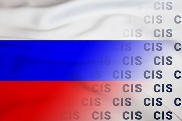 Russia flag CIS banner organization