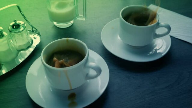 UFO Moving Above Shakes Table And Glows Green