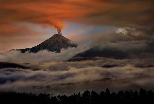 Tungurahua volcano eruption