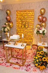 50 birthday wall decoration