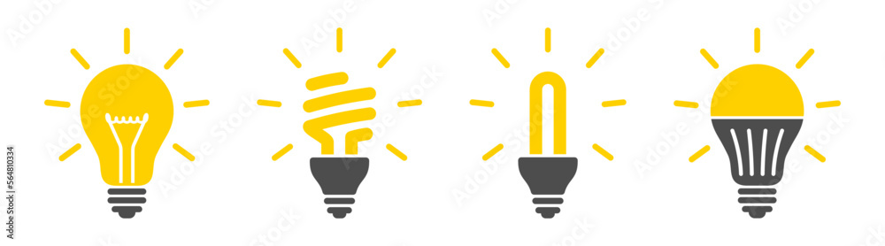 Sticker light bulb set