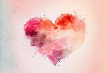 colorful valentine's day illustraion, generative ai