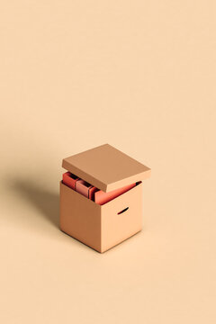 an Office box with folders