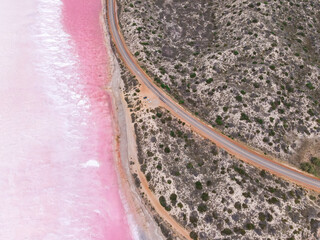 Pink Lake, Hutt Lagoon - Perth, Western Australia 